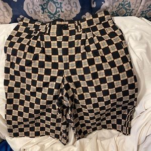 Burberry Chequer Jacquard Tailored Shorts
